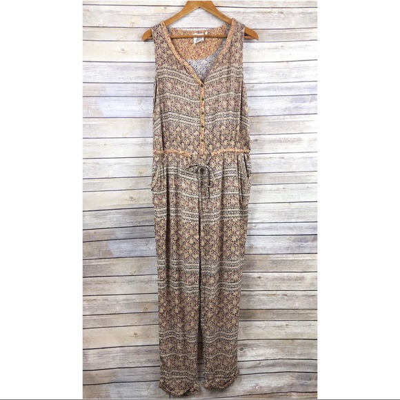 Anthropologie Lilka Dani Boho Jumpsuit Size Medium - Picture 2 of 11